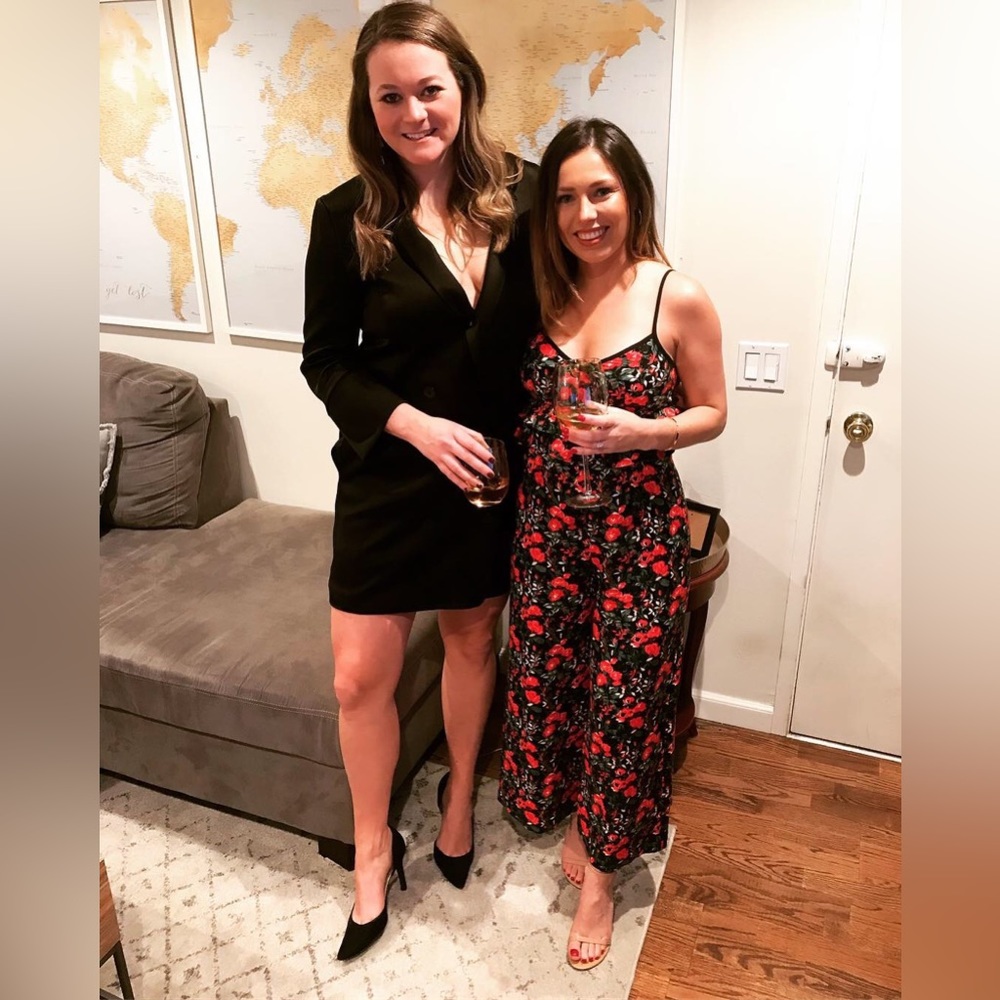 Club Monaco floral jumpsuit